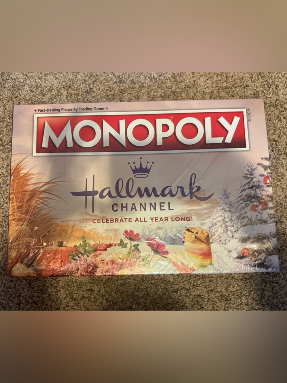 Hallmark Monopoly Game - Red, Purple, Gold